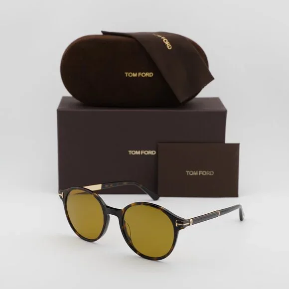 NEW TOM FORD ARAKI TF1184 52H POLARIZED HAVANA SUNGLASSES TOM FORD FT1184 52H Sunglasses Tom Ford Araki FT1184 (52H) FT1184 Man | Free  main image 2